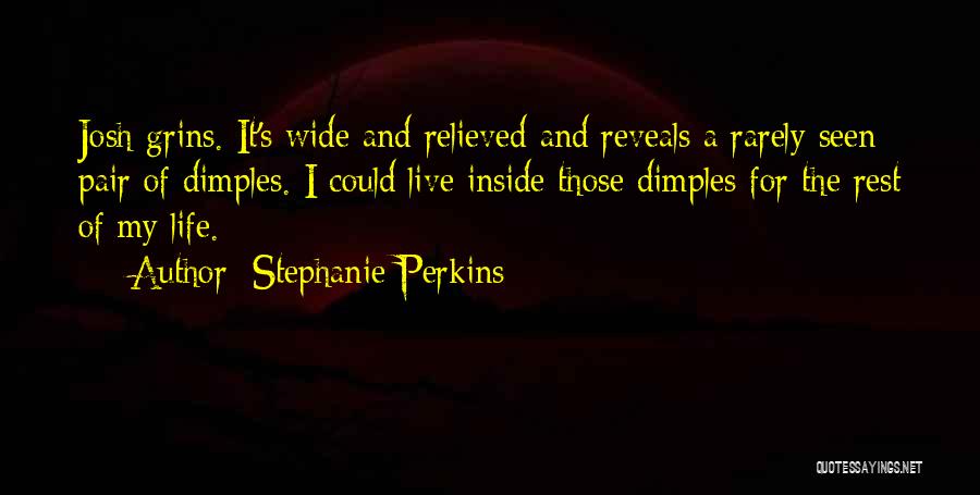 Those Dimples Quotes By Stephanie Perkins