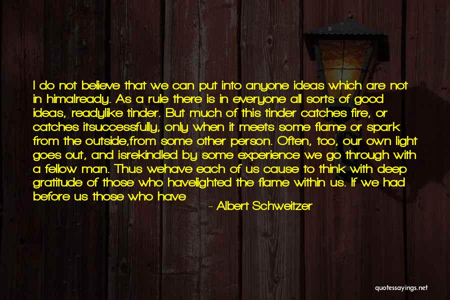 Those Who Came Before Us Quotes By Albert Schweitzer