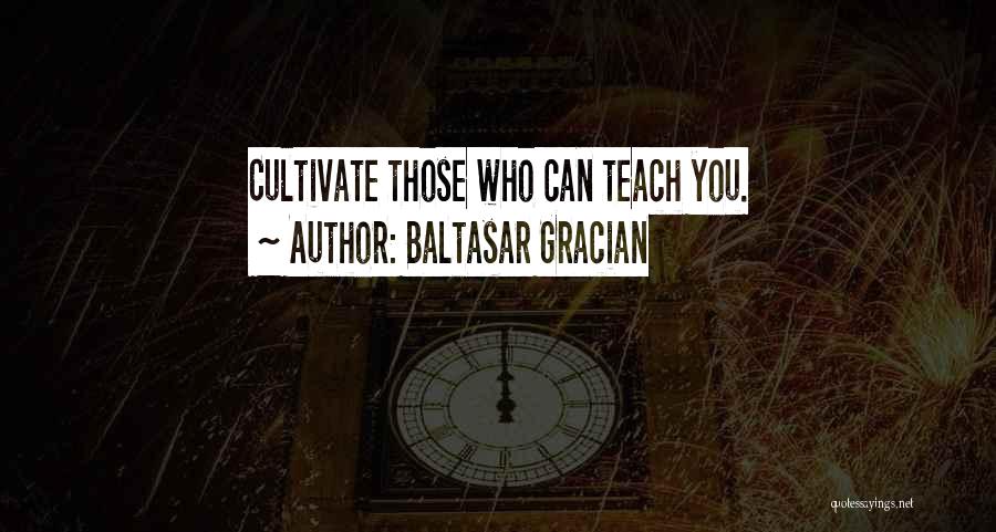 Those Who Can Teach Quotes By Baltasar Gracian