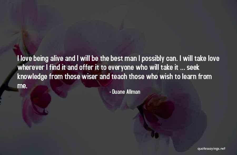 Those Who Can Teach Quotes By Duane Allman