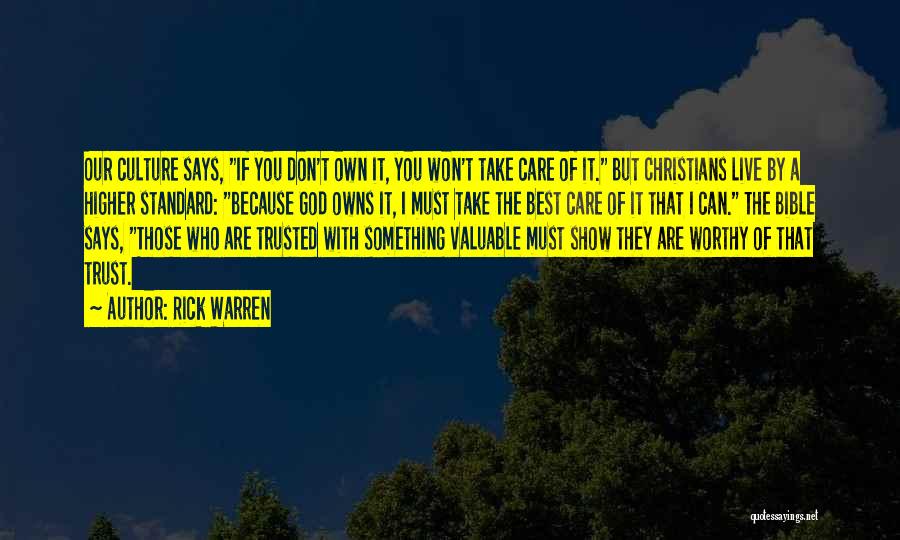 Those Who Don't Care Quotes By Rick Warren