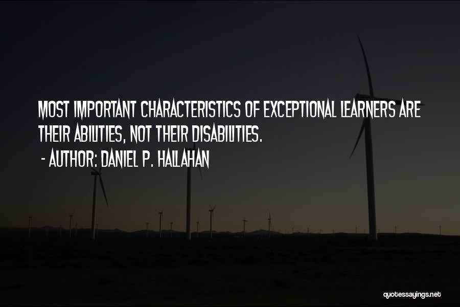 Those With Disabilities Quotes By Daniel P. Hallahan