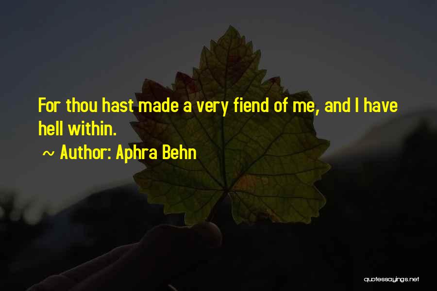 Thou Love Quotes By Aphra Behn