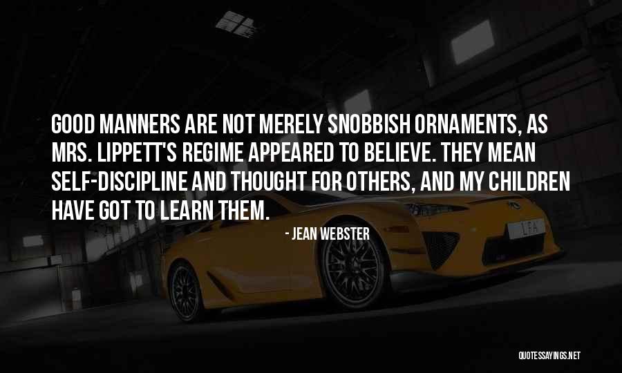 Thought Discipline Quotes By Jean Webster Thought Discipline Quotes By Jean Webster