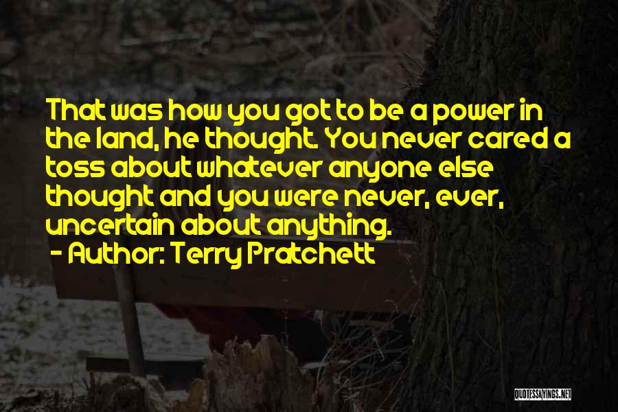 Thought He Cared Quotes By Terry Pratchett