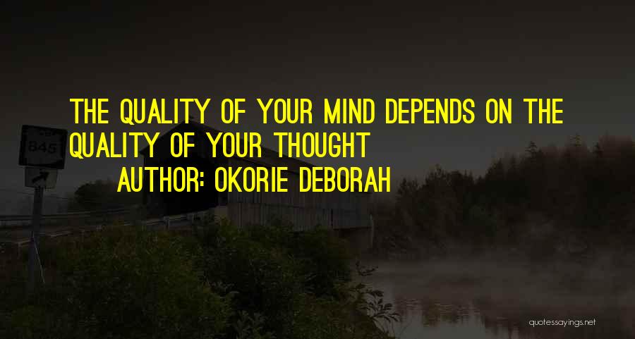 Thought Leadership Quotes By Okorie Deborah