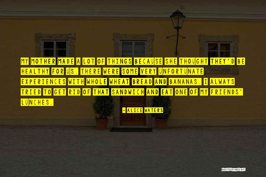 Thought My Friends Were My Friends Quotes By Alice Waters Thought My Friends Were My Friends Quotes By Alice Waters