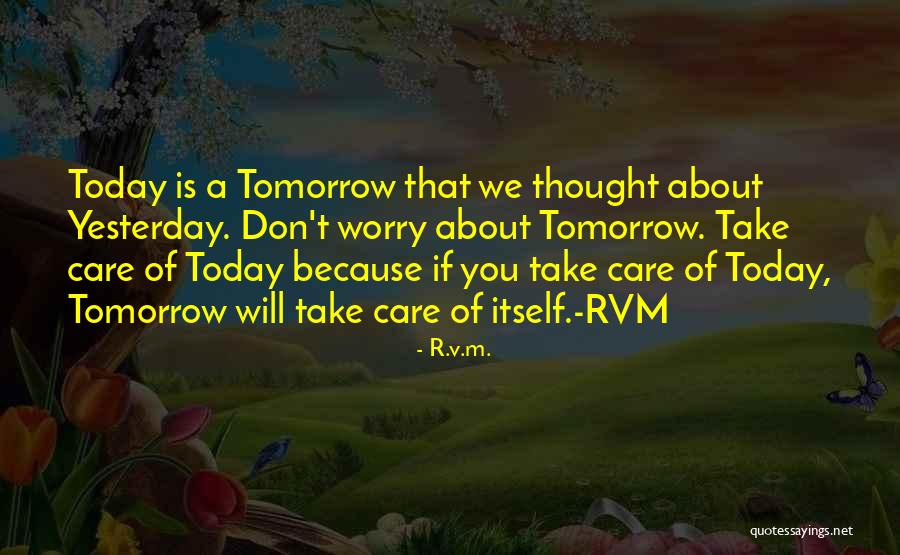 Thought Of You Today Quotes By R.v.m.