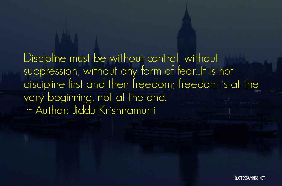 Thought Suppression Quotes By Jiddu Krishnamurti