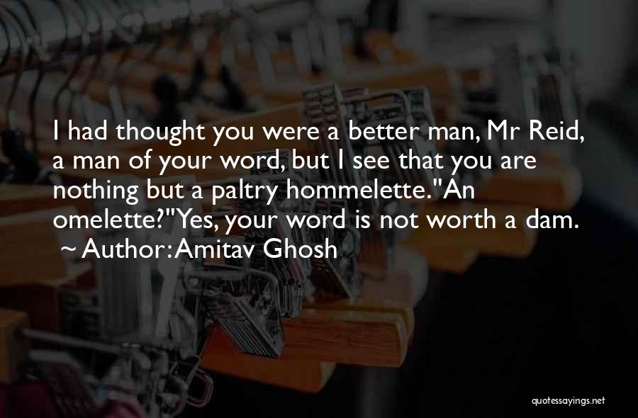 Thought You Were Better Quotes By Amitav Ghosh