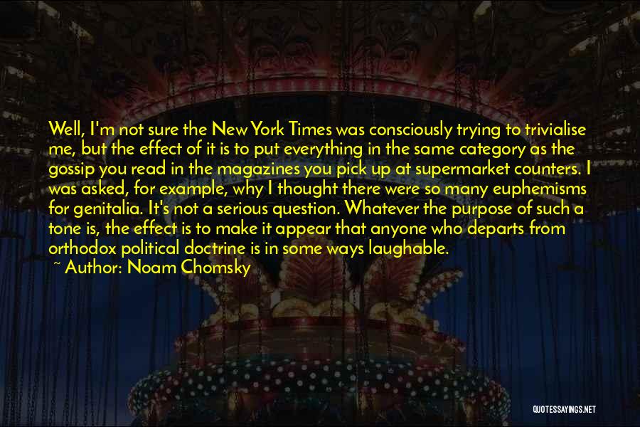 Thought You Were There For Me Quotes By Noam Chomsky