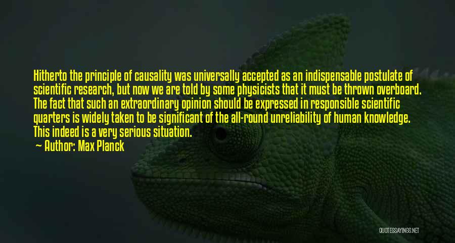 Thoughtful And Decisive Quotes By Max Planck