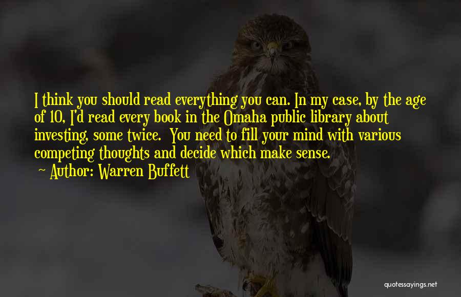 Thoughts About You Quotes By Warren Buffett