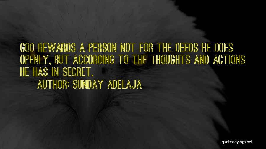 Thoughts And Actions Quotes By Sunday Adelaja