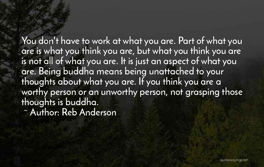 Thoughts Buddha Quotes By Reb Anderson