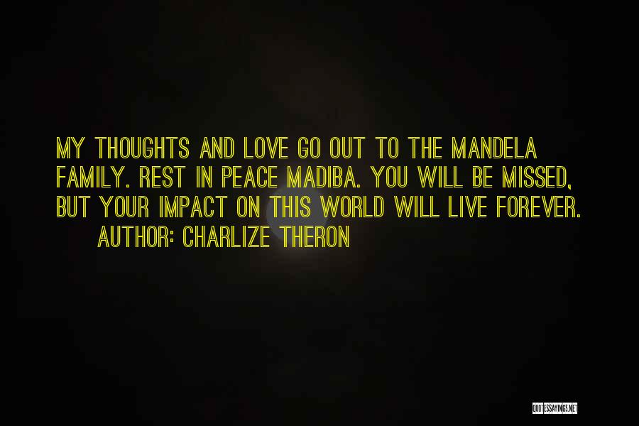 Thoughts In Love Quotes By Charlize Theron