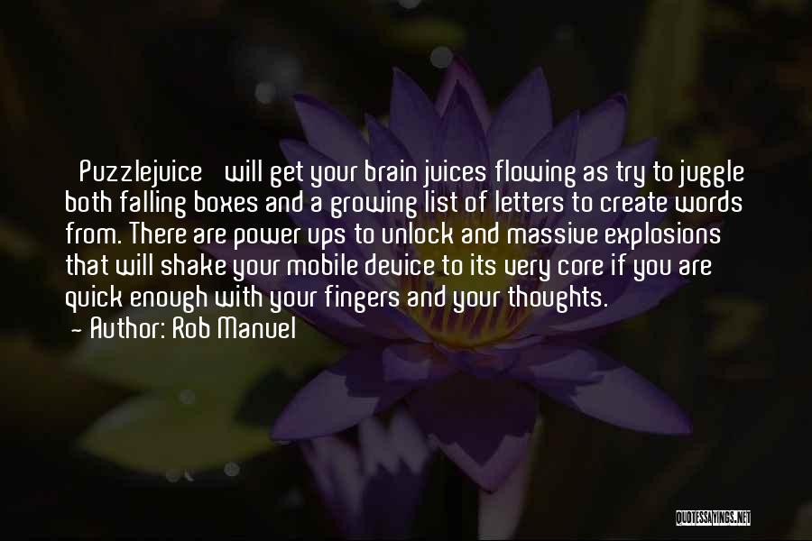 Thoughts Of You Quotes By Rob Manuel