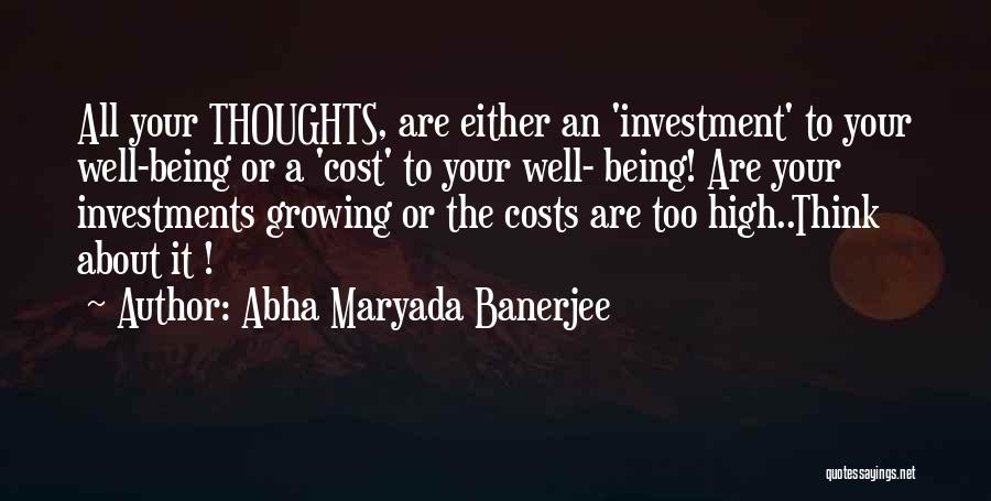Thoughts Or Quotes By Abha Maryada Banerjee