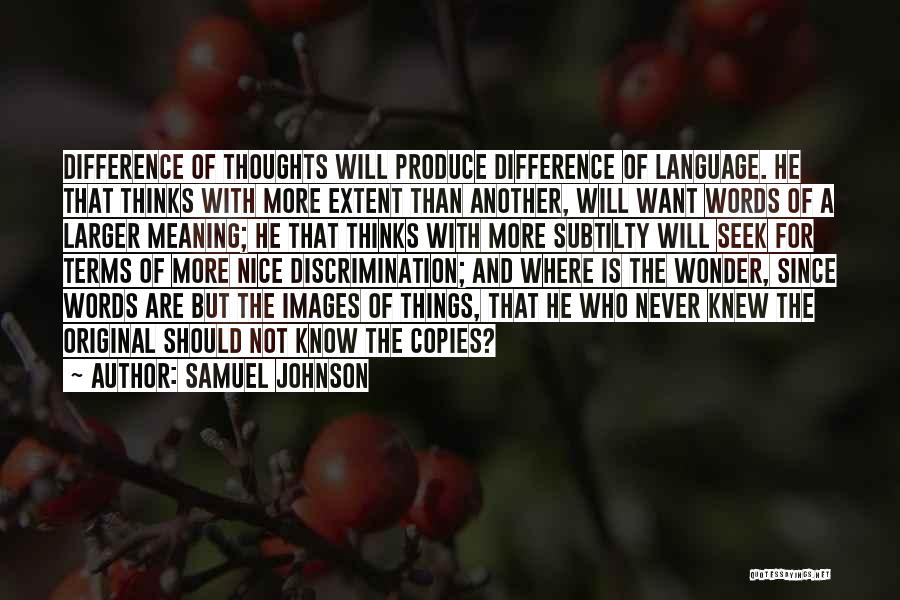 Thoughts With Images Quotes By Samuel Johnson