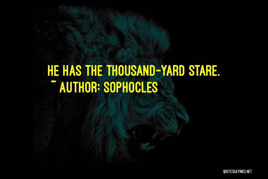 Thousand Yard Stare Quotes By Sophocles