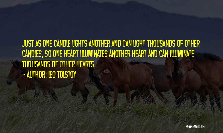 Thousands Of Candles Quotes By Leo Tolstoy