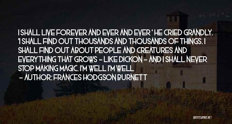 Thousands Of Inspirational Quotes By Frances Hodgson Burnett