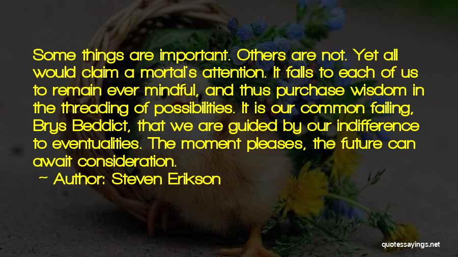 Threading Quotes By Steven Erikson