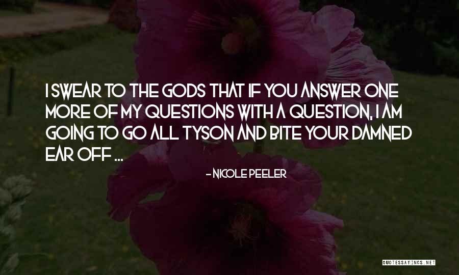 Threats Quotes By Nicole Peeler Threats Quotes By Nicole Peeler