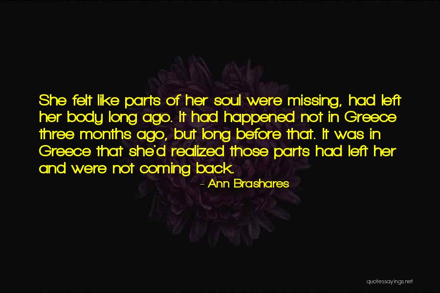 Three Body Parts Quotes By Ann Brashares Three Body Parts Quotes By Ann Brashares