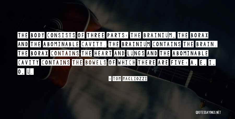 Three Body Parts Quotes By Tom Magliozzi Three Body Parts Quotes By Tom Magliozzi