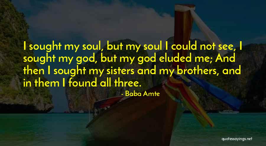 Three Brothers Quotes By Baba Amte