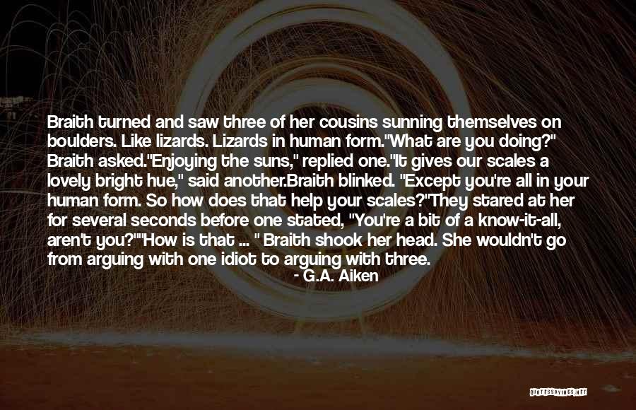 Three Idiots Quotes By G.A. Aiken Three Idiots Quotes By G.A. Aiken