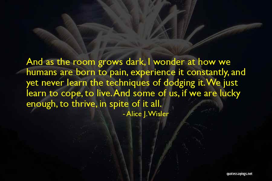 Thrive Experience Quotes By Alice J. Wisler Thrive Experience Quotes By Alice J. Wisler