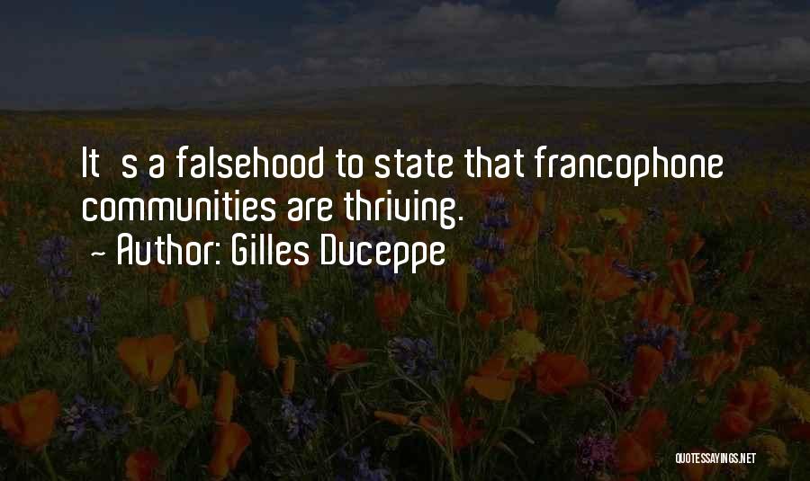 Thriving Quotes By Gilles Duceppe