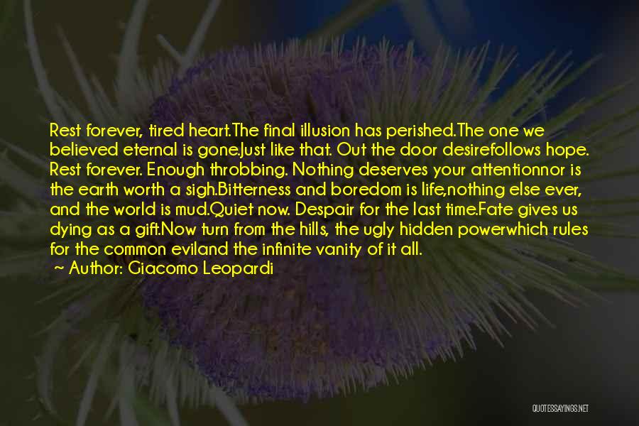 Throbbing Heart Quotes By Giacomo Leopardi