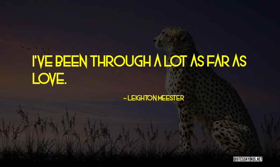 Through A Lot Quotes By Leighton Meester Through A Lot Quotes By Leighton Meester