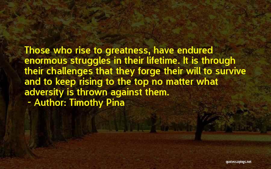 Through My Struggles Quotes By Timothy Pina