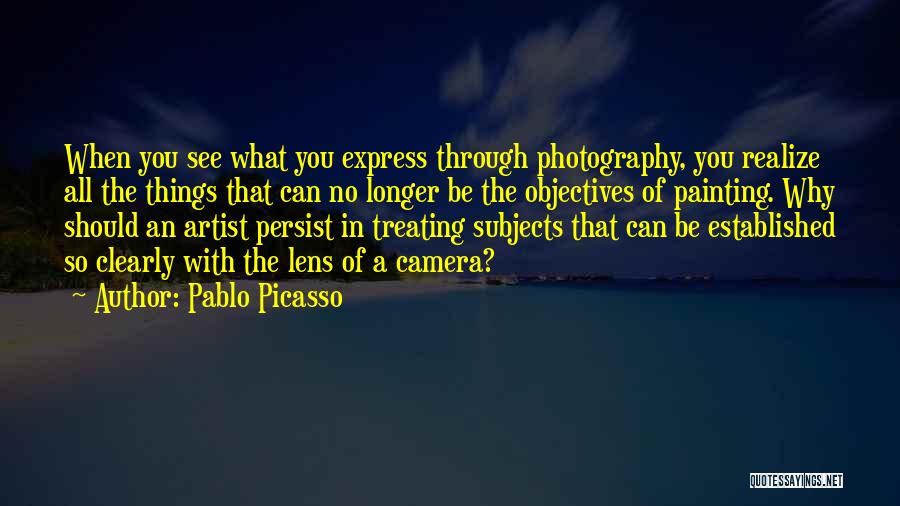 Through The Camera Lens Quotes By Pablo Picasso