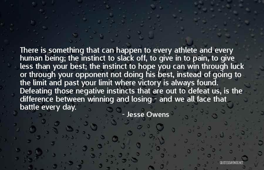 Through The Pain Quotes By Jesse Owens