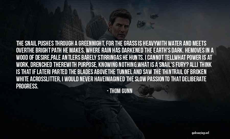 Through The Tunnel Quotes By Thom Gunn Through The Tunnel Quotes By Thom Gunn