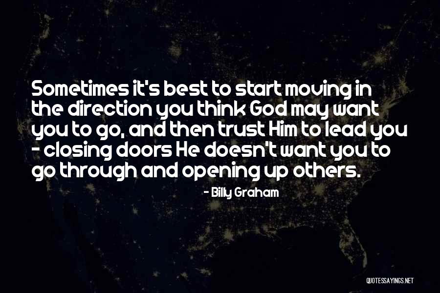 Through These Doors Quotes By Billy Graham