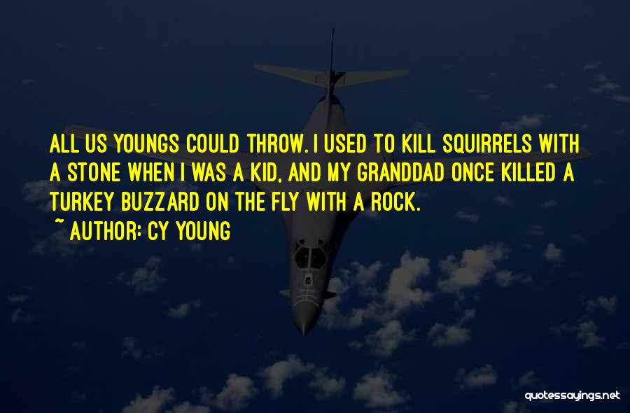 Throw A Rock Quotes By Cy Young