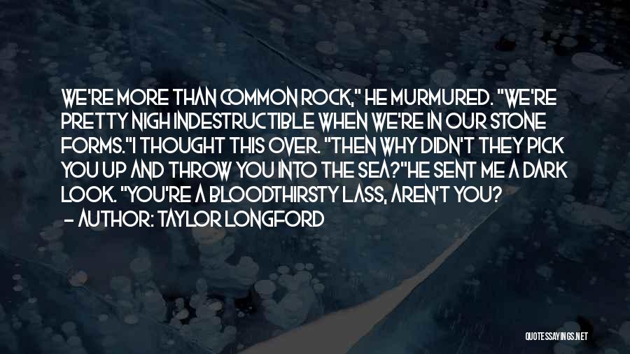 Throw A Rock Quotes By Taylor Longford