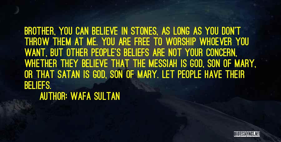 Throw Stones Quotes By Wafa Sultan