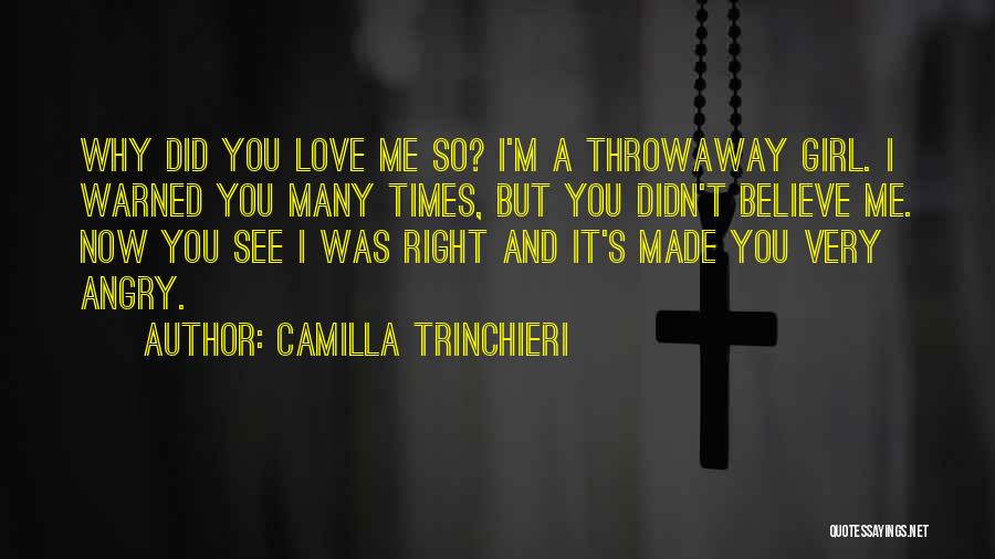 Throwaway Quotes By Camilla Trinchieri