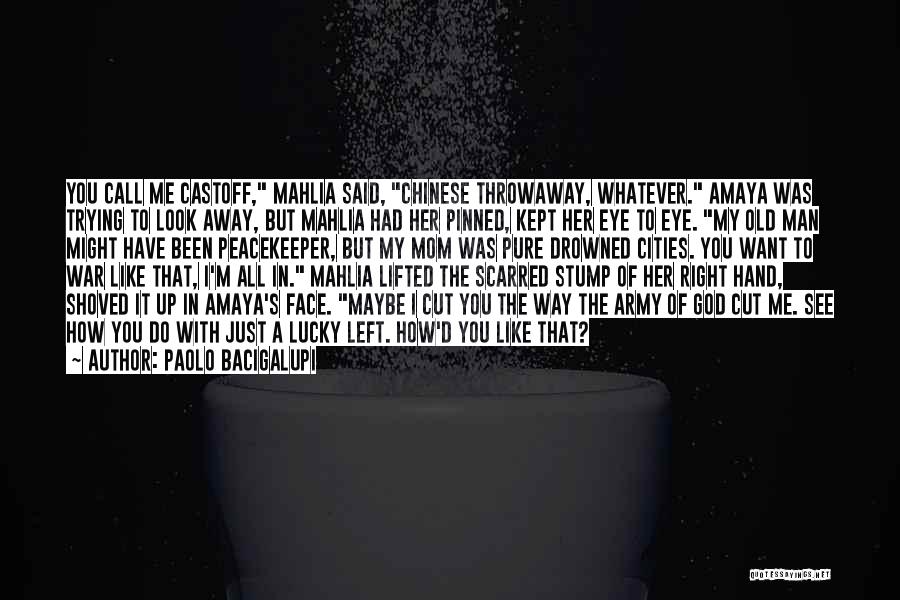 Throwaway Quotes By Paolo Bacigalupi