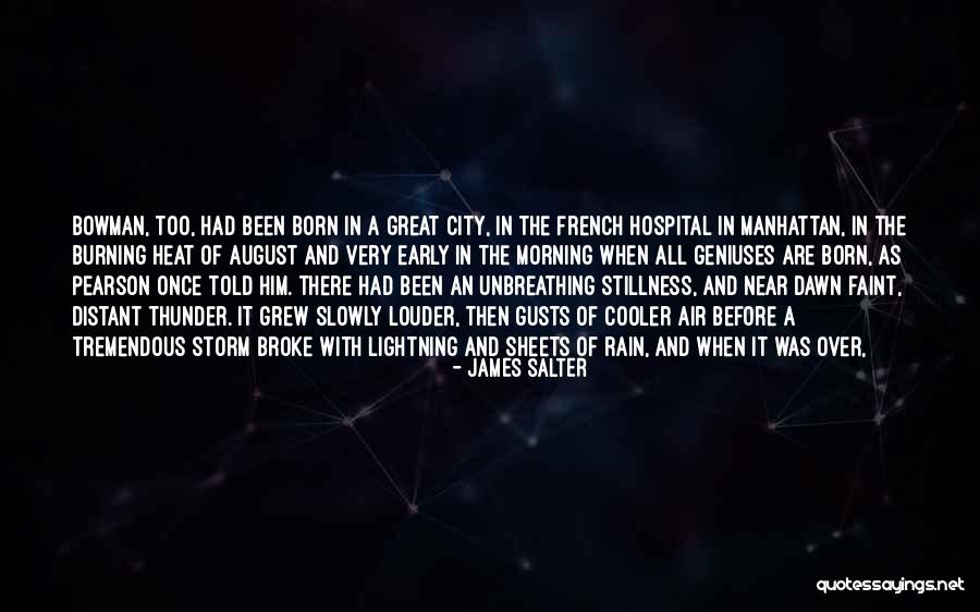 Thunder And Lightning Storm Quotes By James Salter Thunder And Lightning Storm Quotes By James Salter