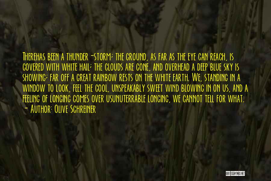Thunder Clouds Quotes By Olive Schreiner