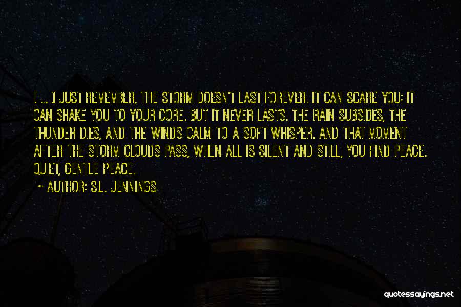 Thunder Clouds Quotes By S.L. Jennings