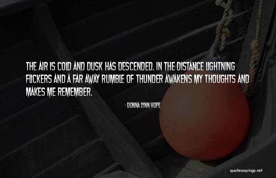 Thunder Lightning Quotes By Donna Lynn Hope